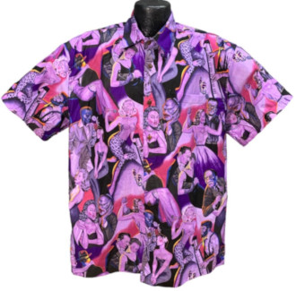 Monsters and Pinups Hawaiian Shirt- Made in USA